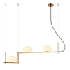 Lampa wisząca Italux Kernio PND-357783-BRO+W Mosiężny