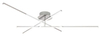 Lampa sufitowa Rabalux Meredith 2479 chrom