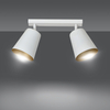 Lampa wisząca PRISM 2 WHITE / GOLD Emibig 407/2 biały/złoty