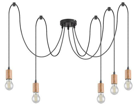 Lampa wisząca Rabalux Dollien 72075 czarny matowy