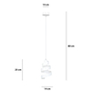 Lampa wisząca SAGA 1 WHITE Emibig 351/1 biały