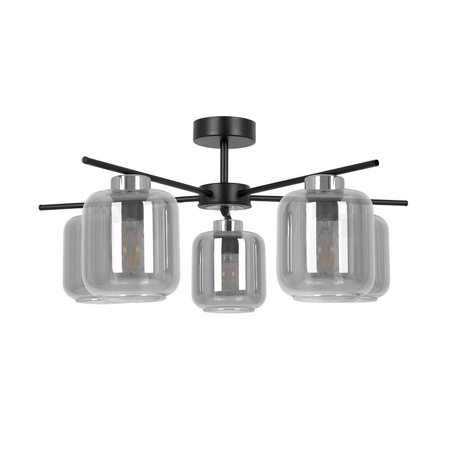 Lampa sufitowa Kaja PIEGA K-5517 czarny, grafitowy, srebrny