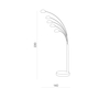 Lampa podłogowa Azzardo PALP AZ1122 CHROME