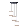 Lampa wisząca CEZAR Kaja K-5272 biały/beżowy