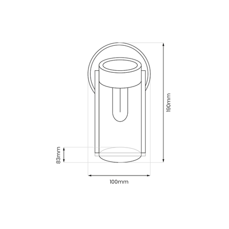Eko-Light Kinkiet Solarny Vivi 3000K EKO0725 CZARNY