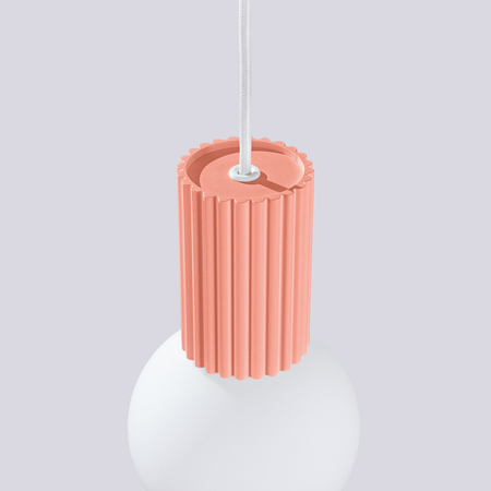 Sollux Lighting Lampa wisząca HALO 1 brzoskwiniowa SL.1754