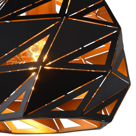 Lampa wisząca Lucide MALUNGA 21415/25/30 czarny/złoty
