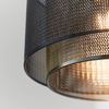 Lampa wisząca Endon Lighting Plexus 72831 czarny/mosiądz