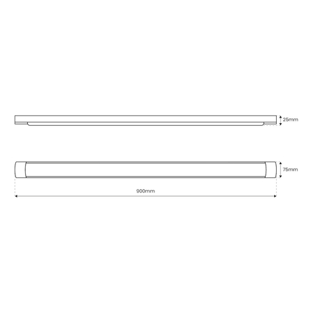 Eko-Light Listwa LED Batten 27W 90cm 4000K EK9839 BIAŁY