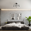 Sollux Lighting Żyrandol LEVAR 6 czarny SL.1456