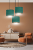 Lampa wisząca HILDE 3 BL PREMIUM GREEN Emibig 1051/3PREM zielony
