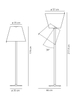 Lampa podłogowa Artemide 0577010A Melampo Mega