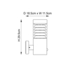 Kinkiet zewnętrzny Endon Lighting Equinox LED 72916 stalowy