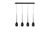 Lampa wisząca IZZA 4 BLACK Azzardo AZ0100 czarny