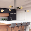 Lampa wisząca MULTIPO 6 BLACK Emibig 696/6 czarny