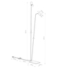 Lampa podłogowa MONO Nowodvorski 7708 czarny