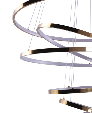 Lampa wisząca WHEEL 6 LONG DIMM GOLD Azzardo AZ2921 gold
