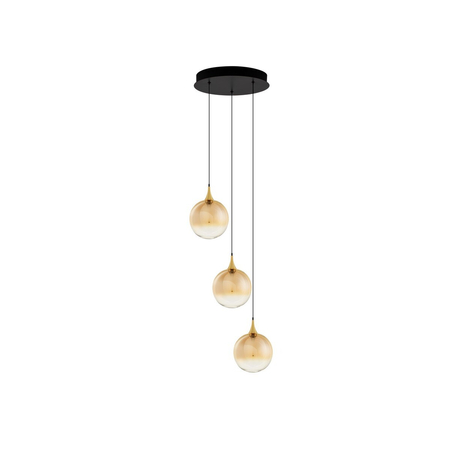Lampa wisząca Luces Exclusivas LURVELA LE45133 złoty i odcienie złota, czarny