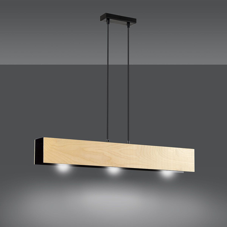 Lampa wisząca CARLO 3 BLACK Emibig 610/3 czarny