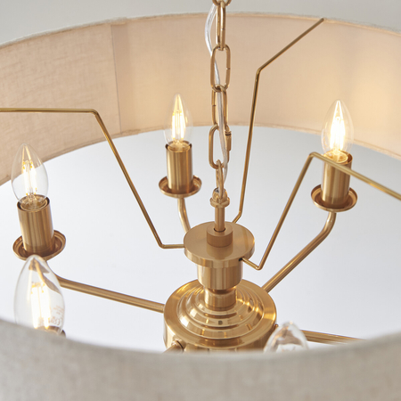 Lampa wisząca Endon Lighting Highclere 110722 mosiądz
