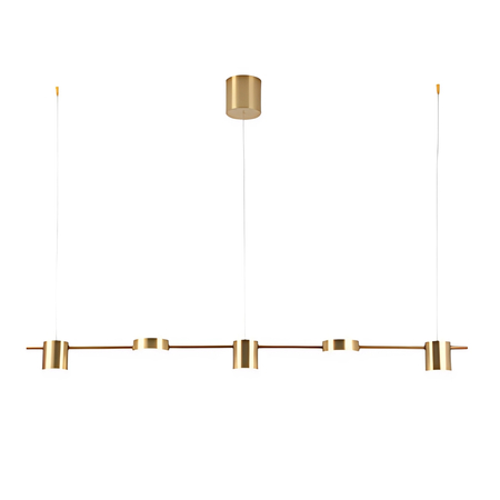 Lampa wisząca Abigali Glichio 35W 120cm liniowa nowoczesna złota