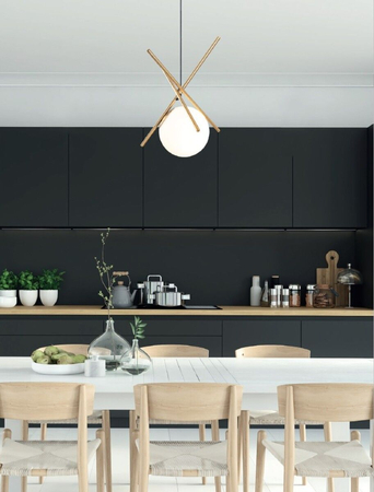 Lampa wisząca Maxlight P0403 mosiądz