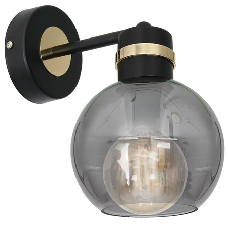 Milagro Kinkiet OMEGA BLACK/GOLD 1xE27 MLP6528 CZARNY / ZŁOTY