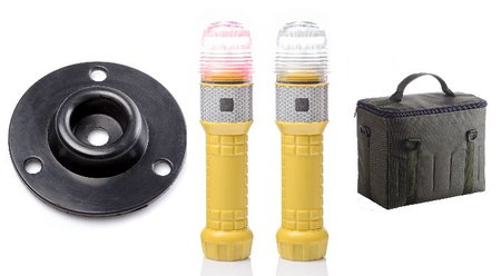 Zestaw Mactronic: 5 flar, 5 podstaw, zasobnik