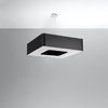 Sollux Lighting Żyrandol URANO 80 czarny SL.0828