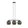 Lampa wisząca MALIA 3 Emibig 1185/3 czarny/złoty