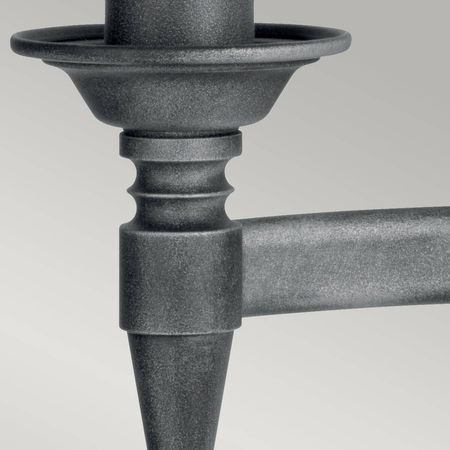 Kinkiet Elstead Lighting Saxon patyna SAX2-BLK-SIL