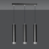 Lampa wisząca KIBO 3 BL/CHROME Emibig 643/3 czarny/chrom