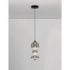 Lampa wisząca Luces Exclusivas LE44221 czarny, szary i odcienie szarości
