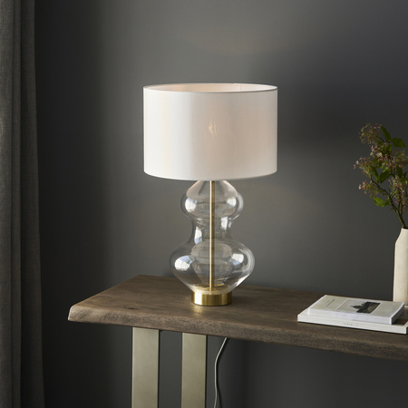 Lampa stołowa Endon Lighting Kelda Shaped 99110 mosiądz