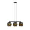 Lampa wisząca MALIA 3 Emibig 1185/3 czarny/złoty