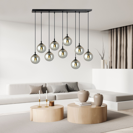 Lampa wisząca COSMO 9 BL GRAFIT Emibig 712/9 czarny