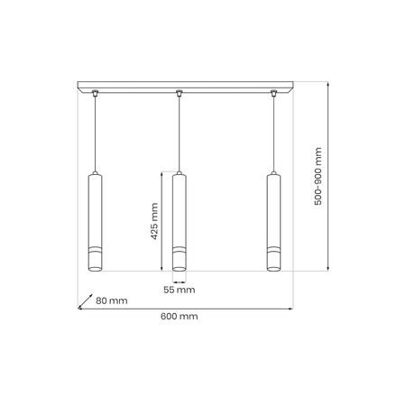 Milagro Lampa wisząca JOKER CASHMERE/GOLD 3xGU10 MLP2332 KASZMIR
