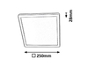 Lampa sufitowa Rabalux Lambert 3359 srebrny