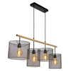 Lampa wisząca Lucide BASKETT czarny 45459/04/30