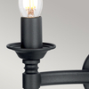Kinkiet Elstead Lighting Saxon czarny SAX2-BLK