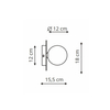 Kinkiet Roma 1xG9 czarna LP-1345/1W BK