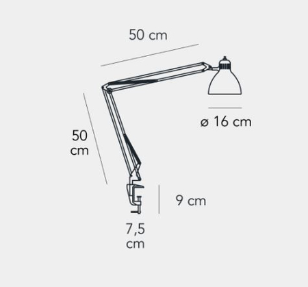 Lampa stołowa Fontana Arte F810110200NENE Naska