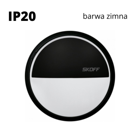 Oprawa schodowa led Skoff Bolero Czarna Biała ciepła IP20
