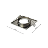 Eko-Light ZESTAW OCZEK KWADRATOWYCH 3x5W GU10 EKZ2697 SREBRNY