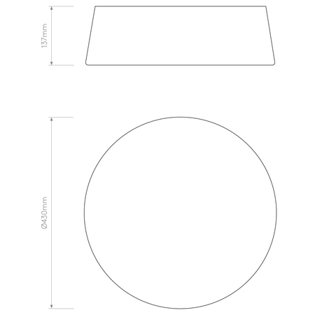 Lampa sufitowa Astro Fife 430 1471004 Piaskowa (Szarobeżowa) Tkanina
