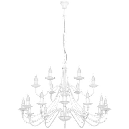 Żyrandol ŻYRANDOL RÓŻA 18 WHITE Aldex 397S biały