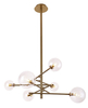 Lampa wisząca Maxlight LOLLIPOP6 P0294 mosiądz
