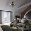 Sollux Lighting Żyrandol ARTEMIS 3S czarny SL.1109