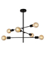Lampa sufitowa Lucide LESTER 21119/06/30 czarny/srebrny
