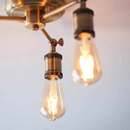 Lampa sufitowa Endon Lighting Hal 97243 mosiądz
